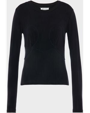 Maison Margiela Long-Sleeved T-Shirt - Blue