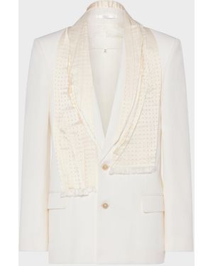 Maison Margiela Wool Scarf Jacket - White