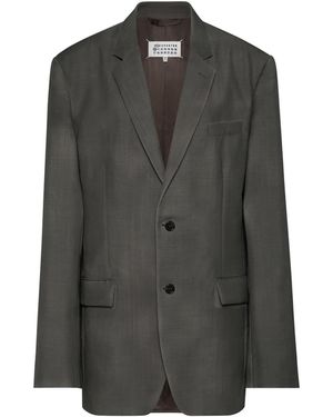 Maison Margiela Mohair Wool Suit Jacket - Gray