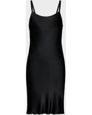 Maison Margiela Silk Slip Mini Dress - Black