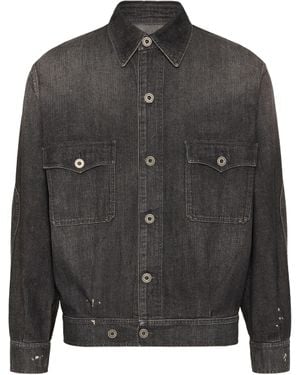 Maison Margiela Distressed Denim Jacket - Black