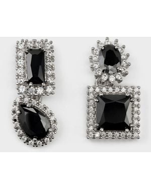 Maison Margiela Cluster Drop Earrings - Black