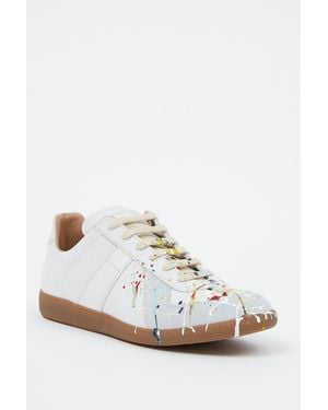 Maison Margiela Paint Replica Trainers - White