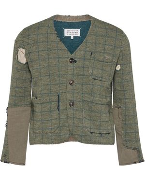 Maison Margiela Cardigan En Laine, Homme, Taille - Vert