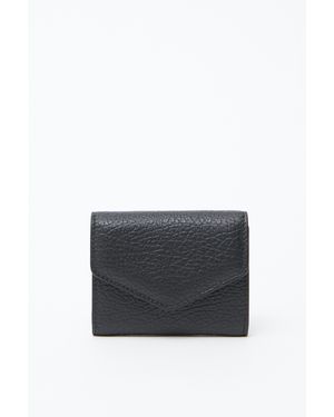 Maison Margiela Accordion Fold Leather Wallet - Grey