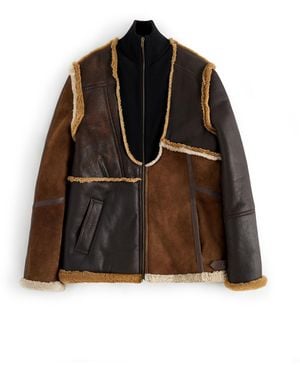 Maison Margiela Lamb Fur Jacket - Brown