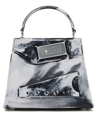 Maison Margiela Snatched Handbag Bianchetto Small - White