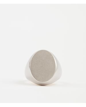 Maison Margiela Oval Chevalier Ring - White