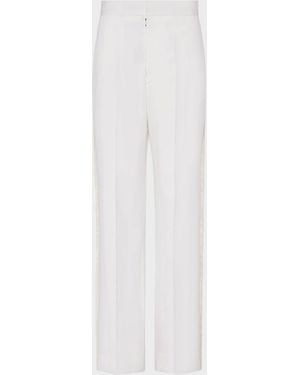 Maison Margiela Wool Tuxedo Trousers - White