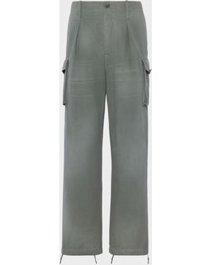 Maison Margiela Cotton-Blend Cargo Trousers - Grey
