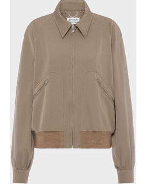 Maison Margiela Wool Caban - Natural