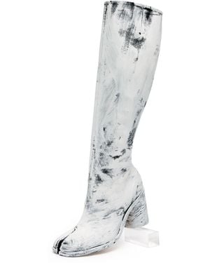 Maison Margiela Tabi Bianchetto Knee-High Boots - White