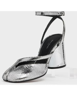 Maison Margiela Tabi Sandal Pump Broken Mirror - White