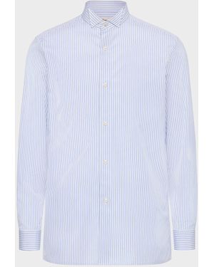 Maison Margiela Striped Cotton Shirt - White