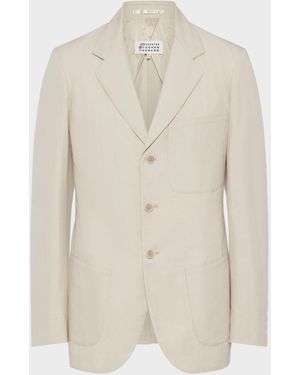 Maison Margiela Cotton Silk Jacket - Natural