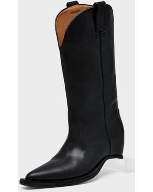 Maison Margiela Heel-Less Western Boots - Black