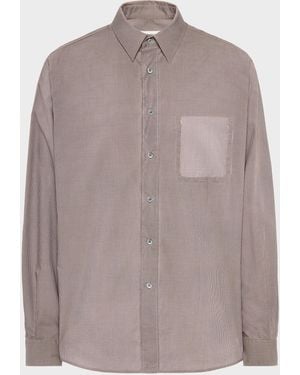 Maison Margiela Long-Sleeve Cotton Shirt - Brown