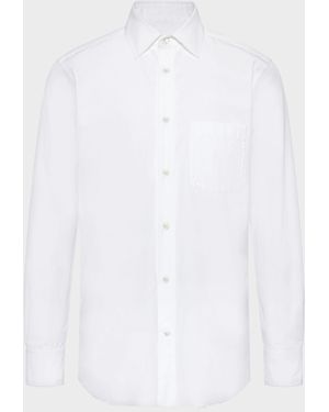 Maison Margiela Cotton Long-Sleeve Shirt - White