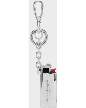 Maison Margiela Metal Lighter Case Charm - White