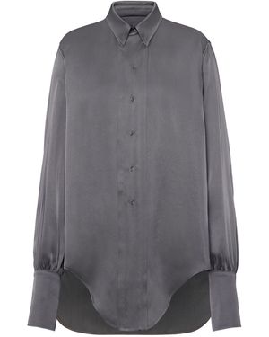 Maison Margiela Long-Sleeved Shirt - Grey