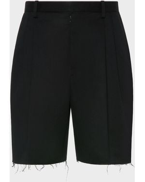 Maison Margiela Tailored Cotton Shorts - Black