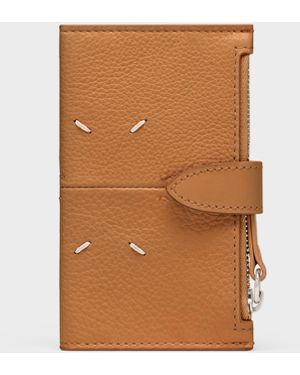 Maison Margiela Leather Zip Cardholder - Brown