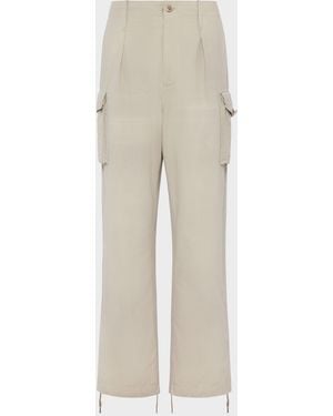 Maison Margiela Cotton-Blend Cargo Trousers - Natural