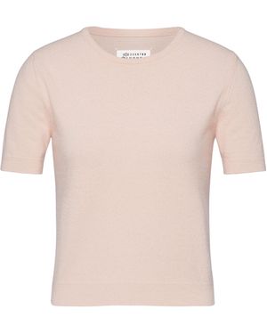 Maison Margiela Crewneck Knit Top - Pink