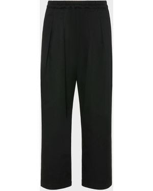 Maison Margiela Dropped-Rise Cotton Trousers - Black