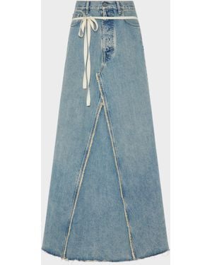 Maison Margiela Denim Maxi Skirt - Blue