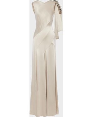 Maison Margiela Bias-Cut Evening Gown - Natural