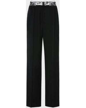 Maison Margiela Taped Wool Trousers - Black