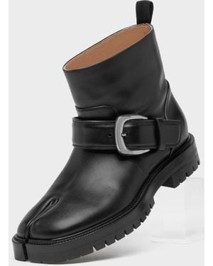 Maison Margiela Tabi County Buckle Ankle Boot - Black