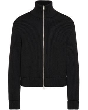 Maison Margiela Wool Knit Jacket - Black