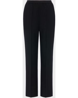 Maison Margiela Wool Straight-Leg Trousers - Black