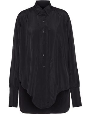 Maison Margiela Dropped Hem Shirt - Blue