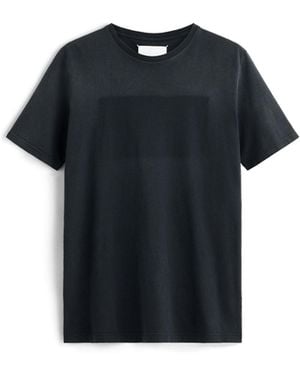 Maison Margiela T-Shirt À Motif Tonal En Jersey De Coton, Femme, Taille - Noir