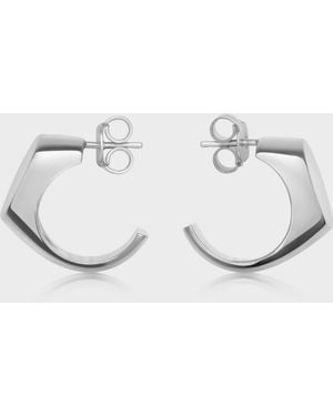 Maison Margiela Orecchini Chevalier Con Logo - White
