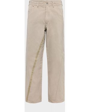 Maison Margiela Cotton Trousers - Natural