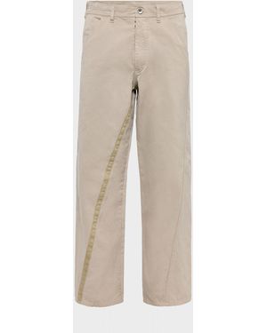 Maison Margiela Cotton Trousers - Natural