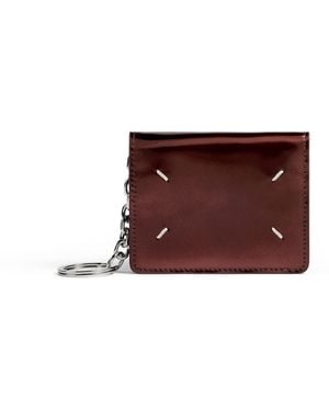 Maison Margiela Four Stitches Keyring Wallet - White