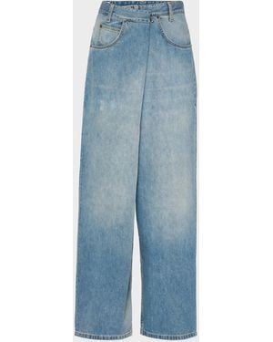 Maison Margiela Wrap Denim Jeans - Blue