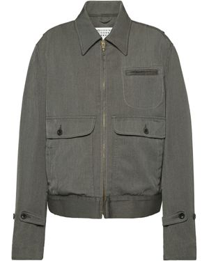 Maison Margiela Wool Caban - Grey