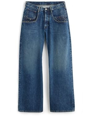 Maison Margiela Stone Bleached Denim Jeans - Blue