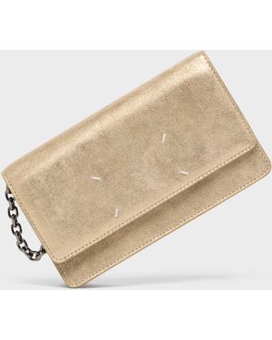 Maison Margiela Four Stitches Chain Wallet - Natural