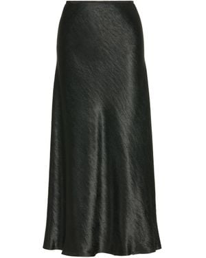 Maison Margiela Satin Midi Skirt - Black