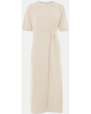 Malo Luxury Cashmere Dress - White