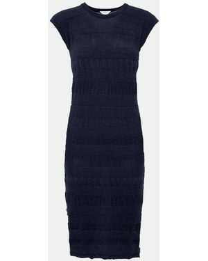 Malo Ultra-Fine Cashmere Dress - Blue