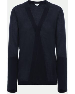 Malo Ultra-Fine Cashmere Cardigan - Blue