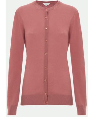 Malo Makò Cotton Cardigan - Pink